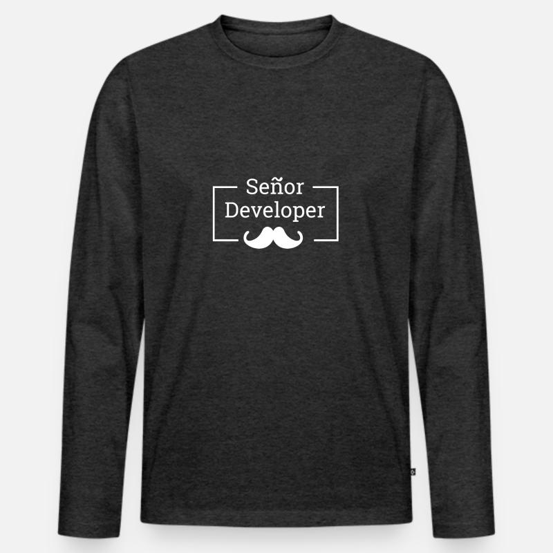 « Senor Developer, Senior Developer » | Programmeurs T-shirt manches longues Premium bio Homme