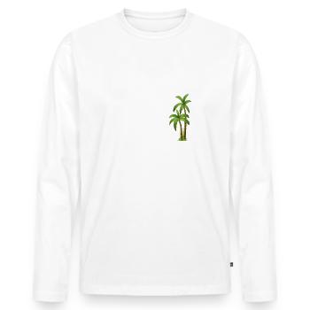 Rente lustige Sprüche Geschenk Ruhestand 2020 - Männer Premium Bio Langarmshirt - Weiß - Vorne - Nico (187cm)