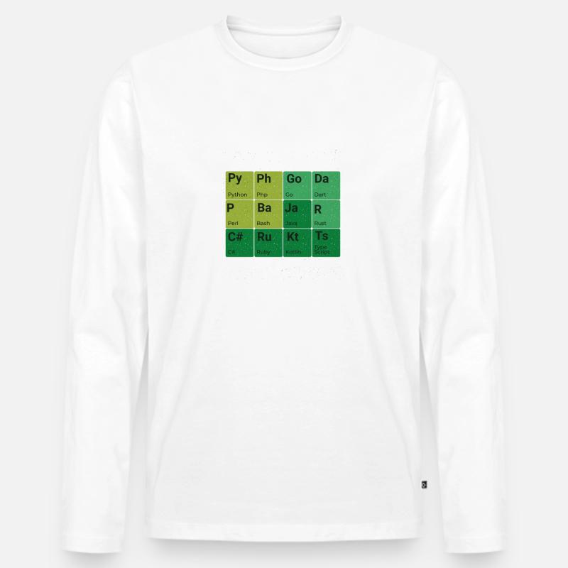 « Period Table Programming » | Programmeurs - T-shirt manches longues Premium bio Homme - undefined
