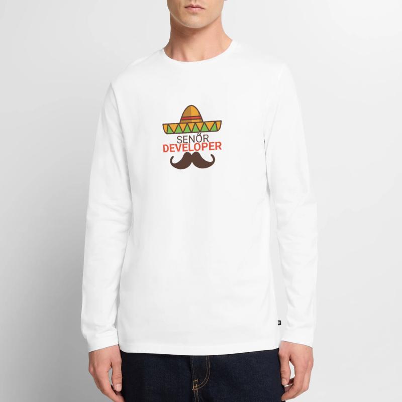 « Senor Developer, Senior Developer » | Programmeurs T-shirt manches longues Premium bio Homme