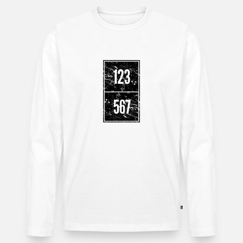 Salsa Tanz Geschenk - Männer Premium Bio Langarmshirt - Weiß