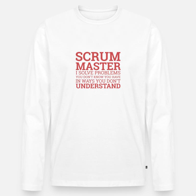 "Scrum Master" | - Männer Premium Bio Langarmshirt - undefined