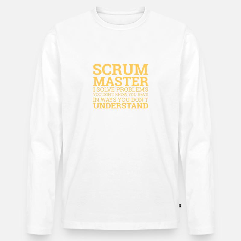 "Scrum Master" | Programmierer - Männer Premium Bio Langarmshirt - undefined