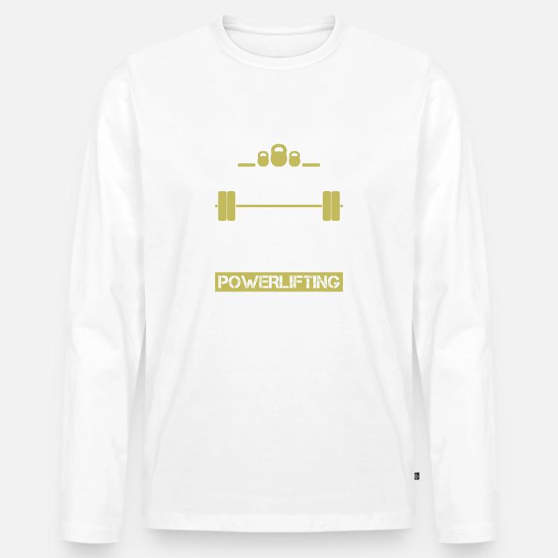 Squat Bench Deadlift Powerlifting - Männer Premium Bio Langarmshirt - undefined
