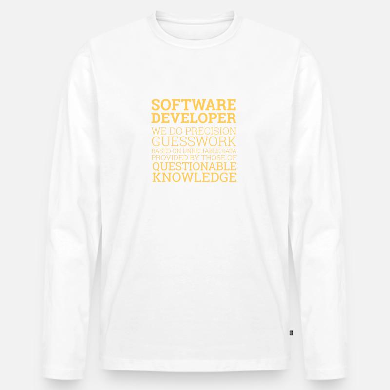 "Software Developer" | Programmierer Männer Premium Bio Langarmshirt