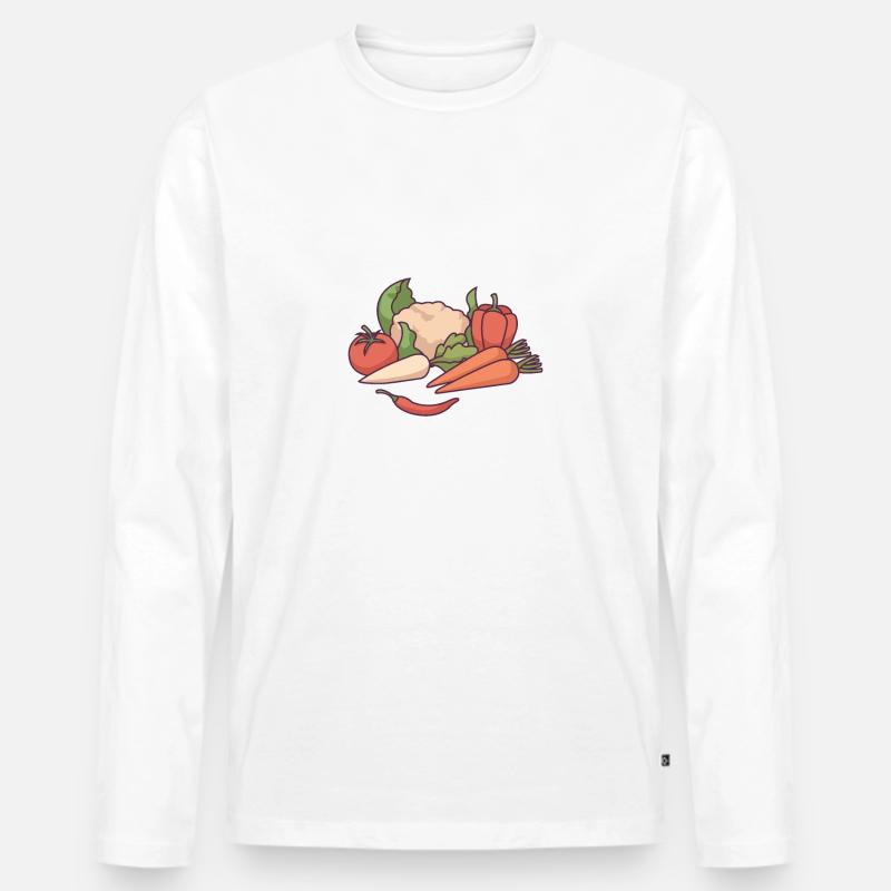 Anbau - Männer Premium Bio Langarmshirt - Weiß