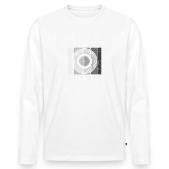 It’s Not Hoarding If It’s Vinyl Funny Vinyl Record - T-shirt manches longues Premium bio Homme - blanc - Devant - Nico (187cm)
