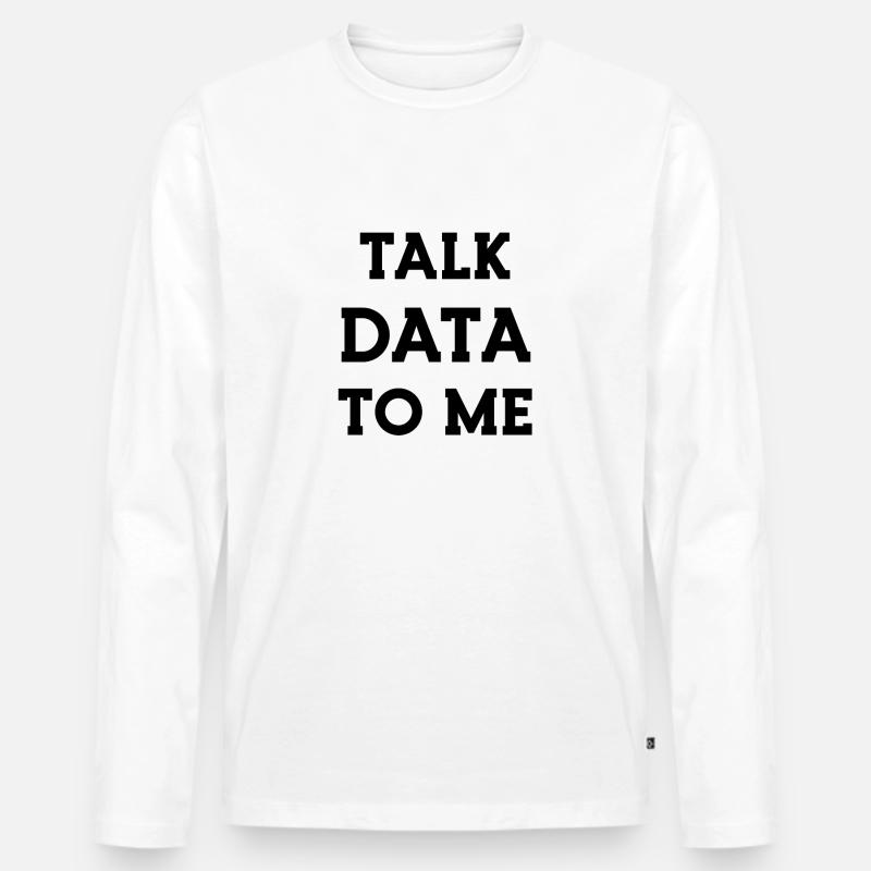 Data Science Statistics Data Scientist - Men's Premium Organic Long Sleeve Shirt - white