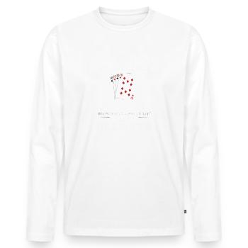 Tuppen, Schröömen, Kartenspiel Rheinland Geschenk - Männer Premium Bio Langarmshirt - Weiß - Vorne - Nico (187cm)