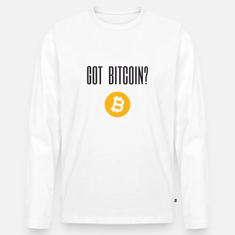 Got Bitcoin? - Männer Premium Bio Langarmshirt - Weiß