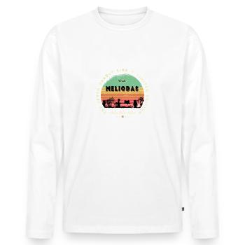 Meliodas - The 7 deadly sins Retro - Männer Premium Bio Langarmshirt - Weiß - Vorne - Nico (187cm)