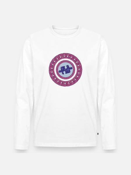 AUTISM PUZZLE - Men's Premium Organic Long Sleeve Shirt - white