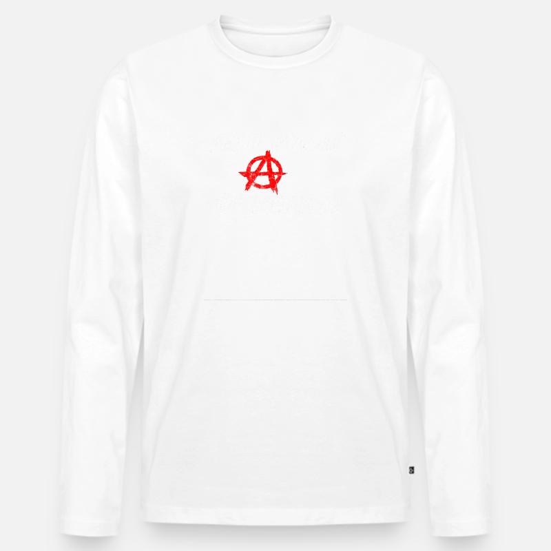 blockedTitle - Männer Premium Bio Langarmshirt - Weiß