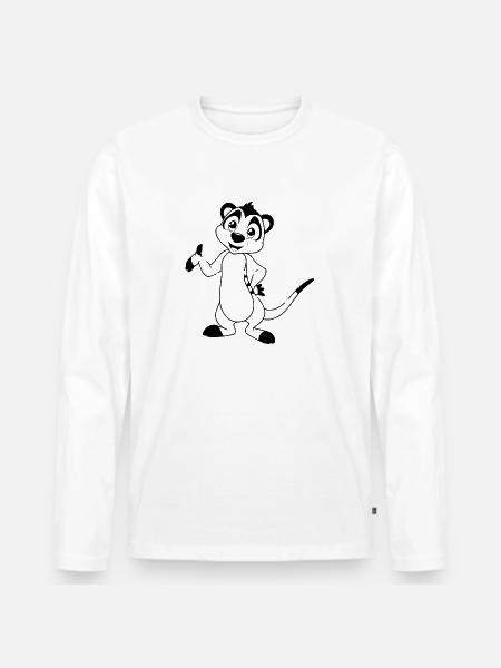 Suricate - T-shirt manches longues Premium bio Homme - blanc