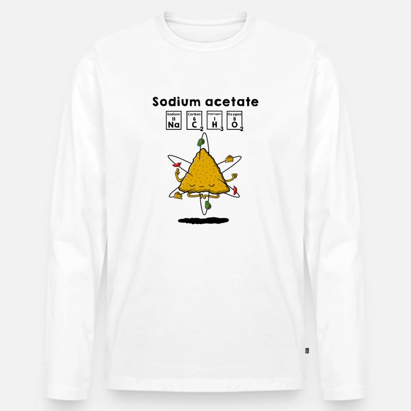Nacho - Männer Premium Bio Langarmshirt - Weiß