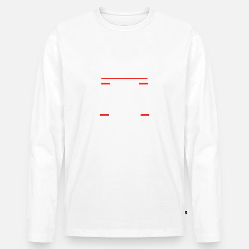 Rheinhardt - Männer Premium Bio Langarmshirt - Weiß