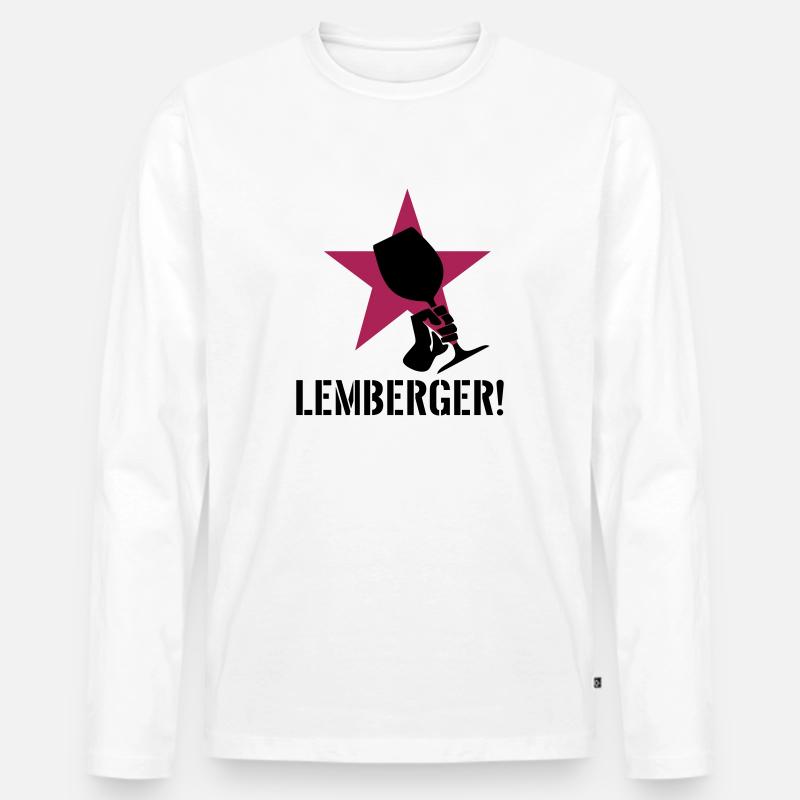 Lemberger Revolution - Männer Premium Bio Langarmshirt - Weiß