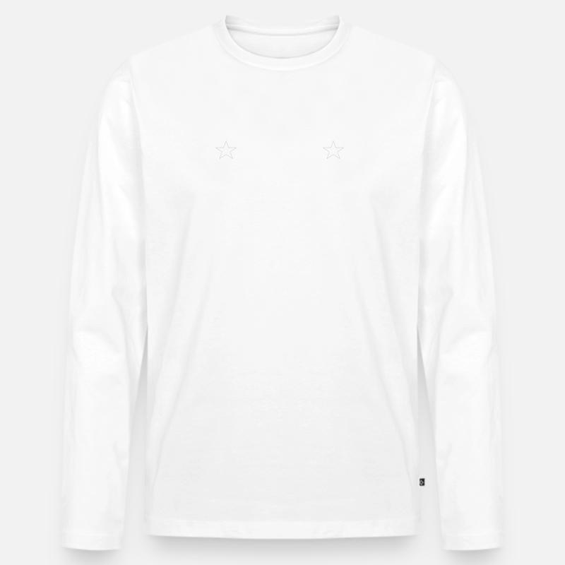 Best Dad Ever - Männer Premium Bio Langarmshirt - Weiß