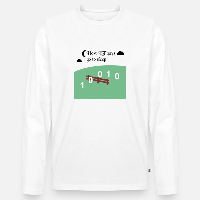 Informatiker - Männer Premium Bio Langarmshirt - Weiß