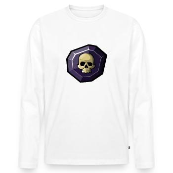 Element: Dark - Men's Premium Organic Long Sleeve Shirt - white - Front - Nico (187cm)