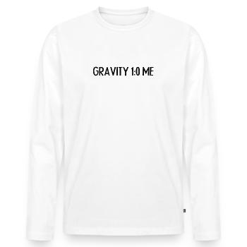 Knochenbruch Gebrochender Knochen Unfall Shirt - Männer Premium Bio Langarmshirt - Weiß - Vorne - Nico (187cm)
