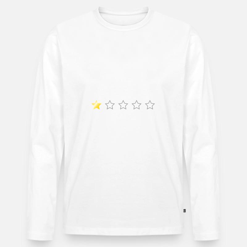 Berlin 1star - Männer Premium Bio Langarmshirt - Weiß