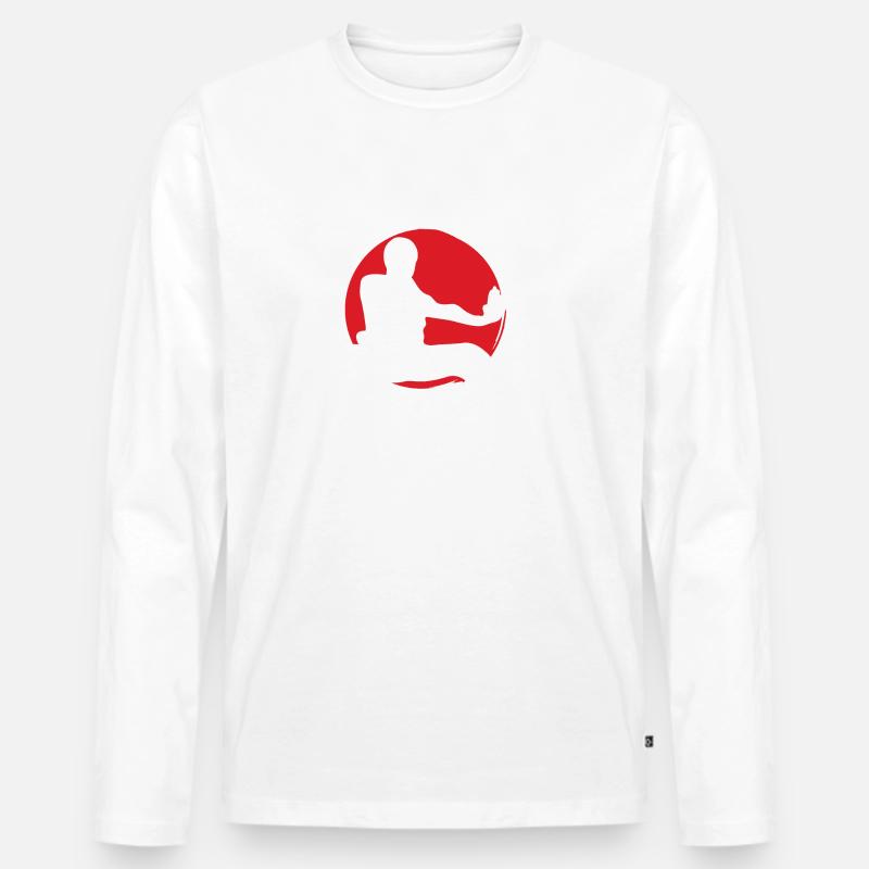 Karate-Do - Männer Premium Bio Langarmshirt - Weiß