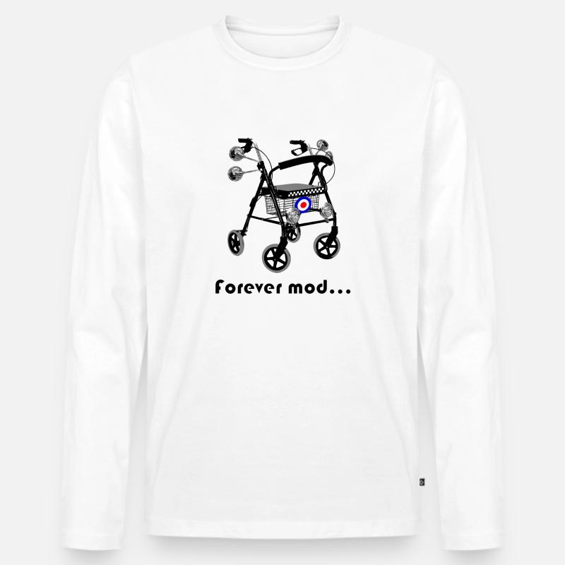 forever mod - Männer Premium Bio Langarmshirt - Weiß
