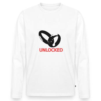 Marriage Marriage Wife Husband Multiplayer Koop 2 - Men's Premium Organic Long Sleeve Shirt - white - Front - Nico (187cm)