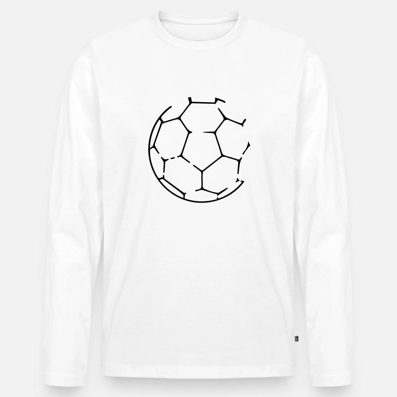 Handball - Männer Premium Bio Langarmshirt - Weiß