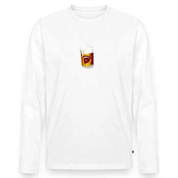 vambier,vampir,halloween,fledermaus,kostüm - Männer Premium Bio Langarmshirt - Weiß - Vorne - Nico (187cm)