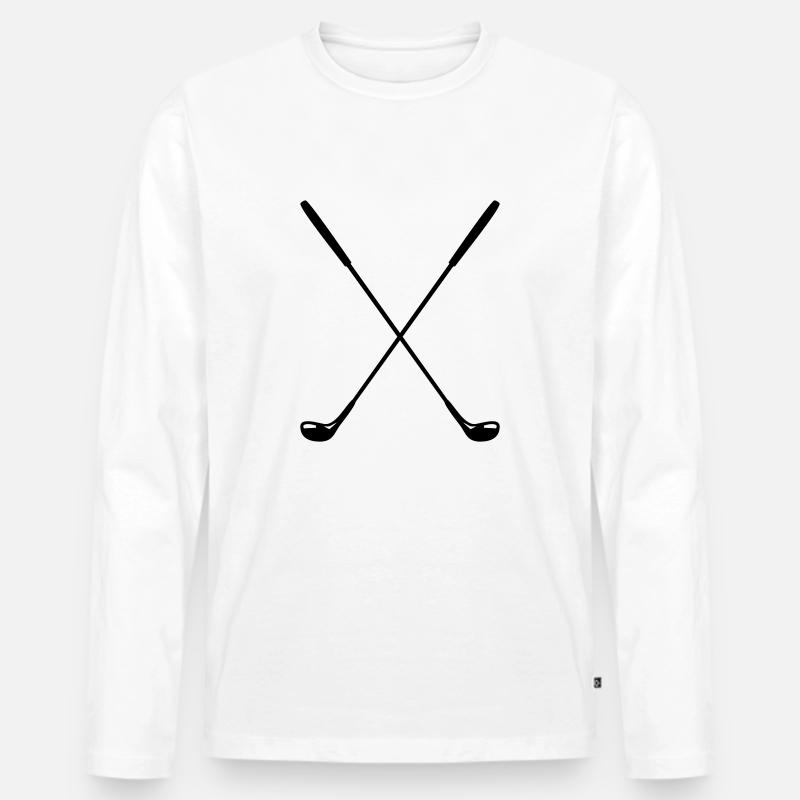 Golf - Männer Premium Bio Langarmshirt - Weiß