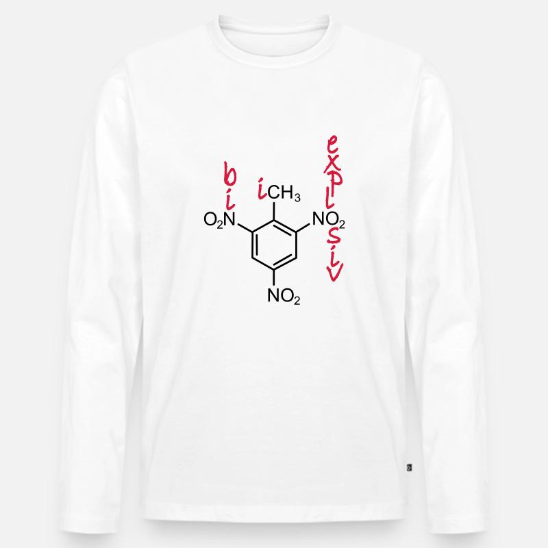 TNT - Männer Premium Bio Langarmshirt - Weiß
