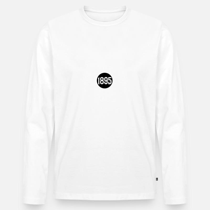 Düsseldorf - Männer Premium Bio Langarmshirt - Weiß
