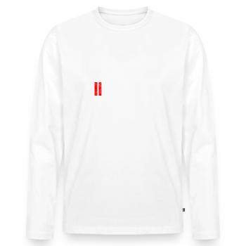 Drum And Bass - Männer Premium Bio Langarmshirt - Weiß - Vorne - Nico (187cm)
