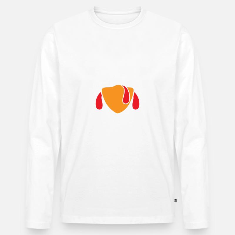 Truthahn - Männer Premium Bio Langarmshirt - Weiß