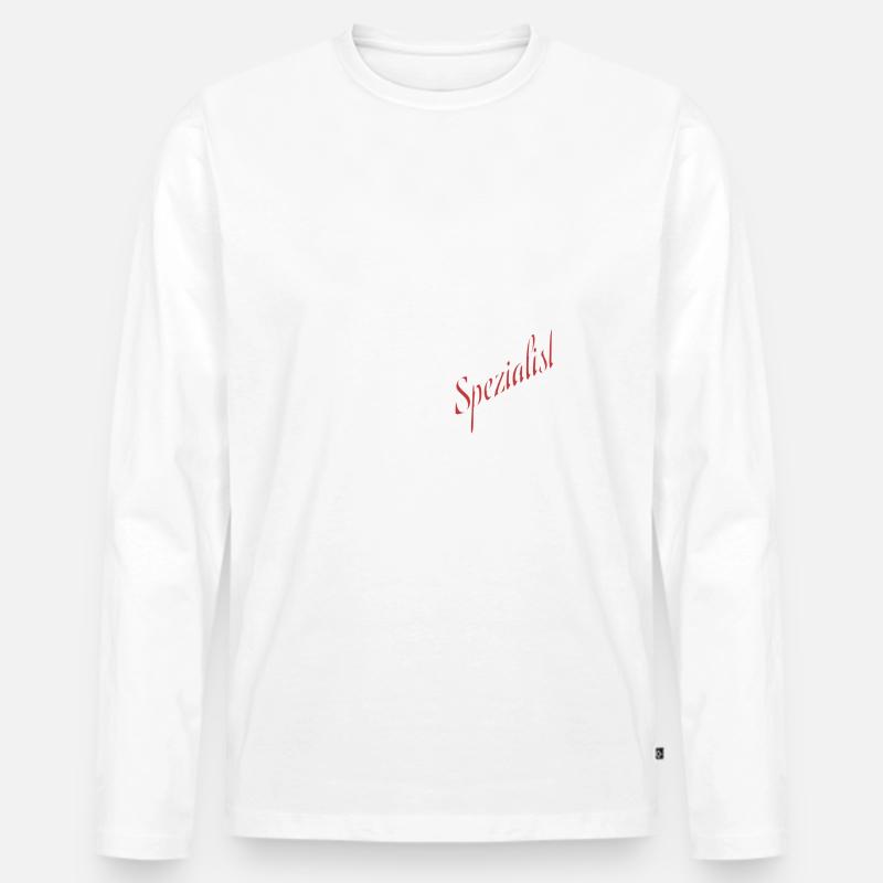 Pulled Pork - Men's Premium Organic Long Sleeve Shirt - white