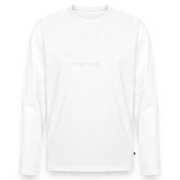 Ninja meurtrier libarien - T-shirt manches longues Premium bio Homme - blanc - Devant - Nico (187cm)