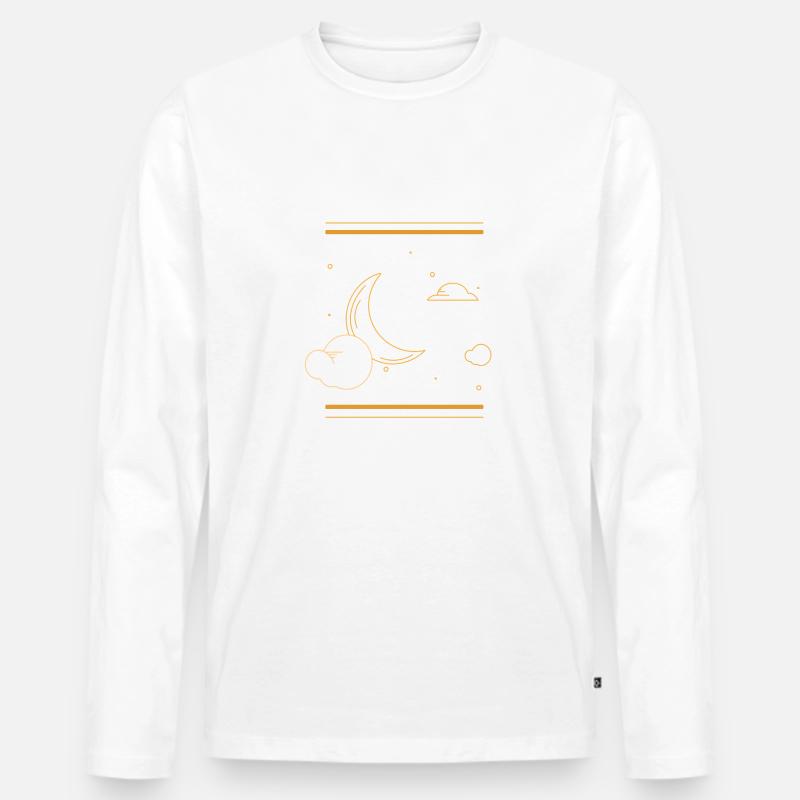 Eid Mubarak Islam Ramadan Geschenk - Männer Premium Bio Langarmshirt - Weiß
