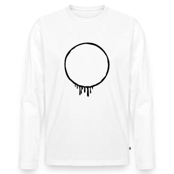 Timbre Frame Graffiti à la frontière - T-shirt manches longues Premium bio Homme - blanc - Devant - Nico (187cm)