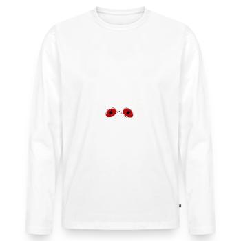 Rocking Skull Hand - Men's Premium Organic Long Sleeve Shirt - white - Front - Nico (187cm)