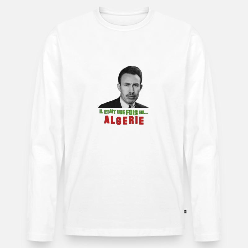 Es war einmal in Algerien - Männer Premium Bio Langarmshirt - Weiß