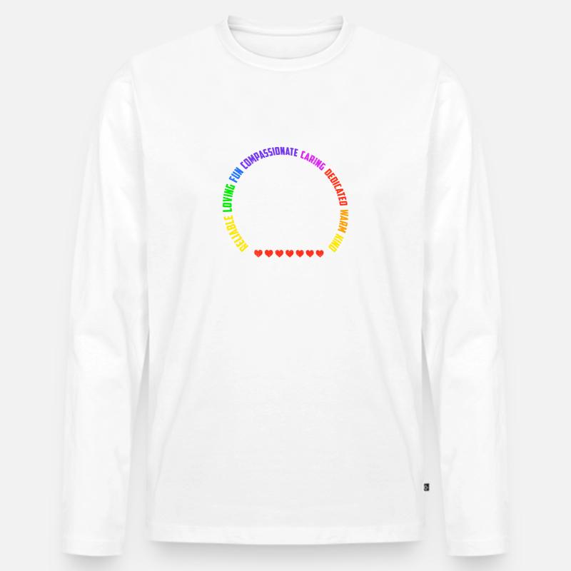 Nette Schulsekretärin Admin Appreciation Assistant - Männer Premium Bio Langarmshirt - Weiß