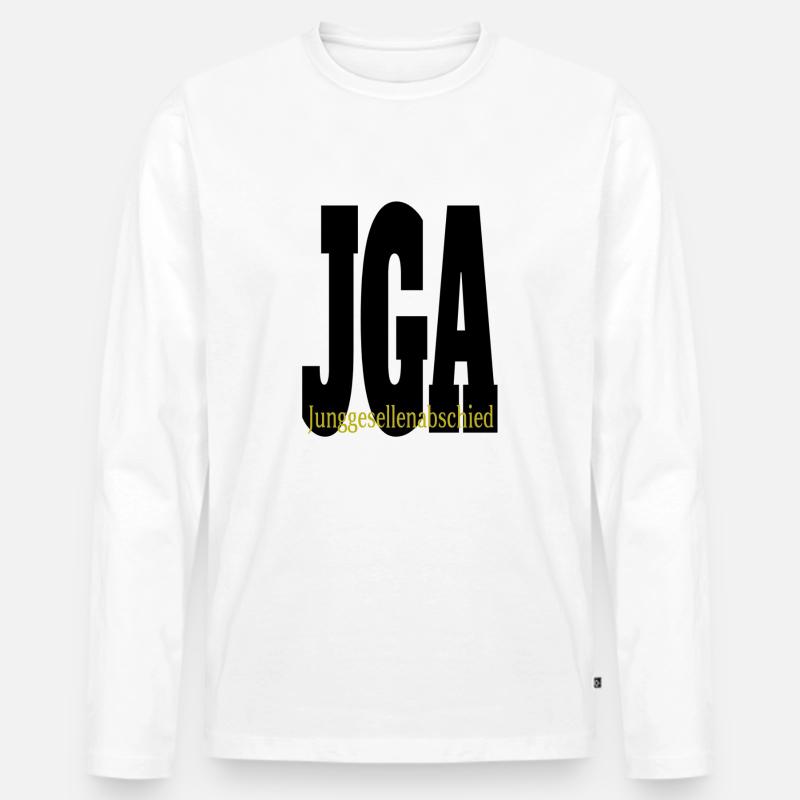 Junggesellenabschied - Männer Premium Bio Langarmshirt - Weiß