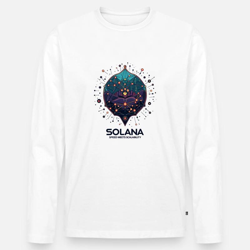 GESCHWINDIGKEIT - Männer Premium Bio Langarmshirt - Weiß