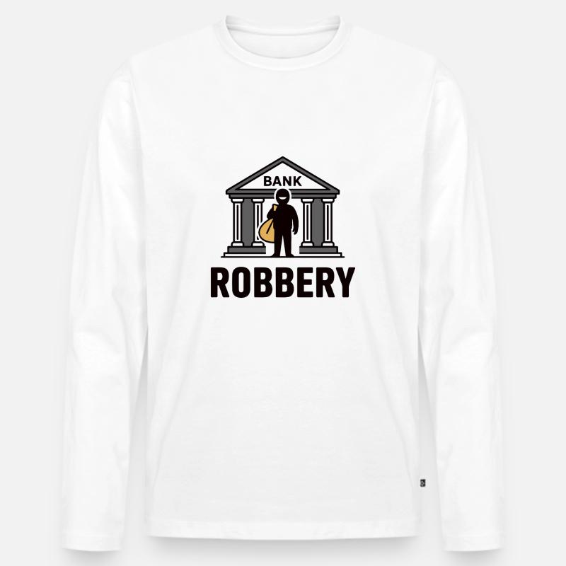 VISUALISIERUNG - Männer Premium Bio Langarmshirt - Weiß