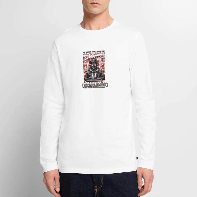 Je parle HTML, Python et sarcasme T-shirt manches longues Premium bio Homme