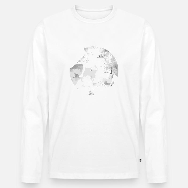 Bouldern Climbing Klettern - Männer Premium Bio Langarmshirt - Weiß