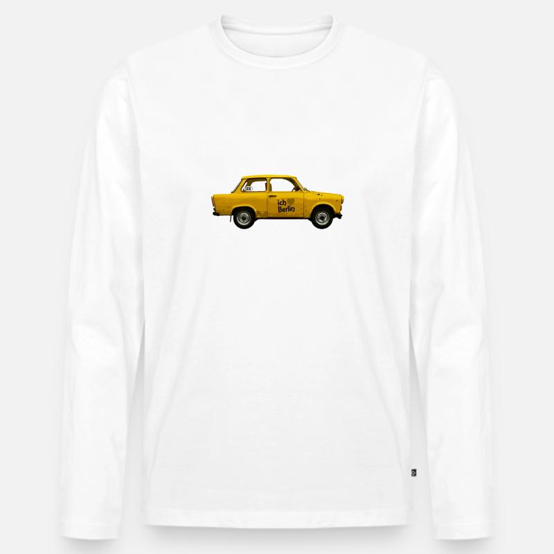 blockedName - Männer Premium Bio Langarmshirt - Weiß