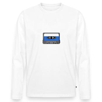 Generation Tape - Männer Premium Bio Langarmshirt - Weiß - Vorne - Nico (187cm)
